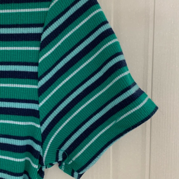 Bluenotes Green Striped Dress - Picture 5 of 6